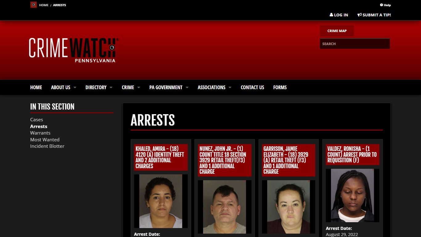 Arrests | CRIMEWATCH